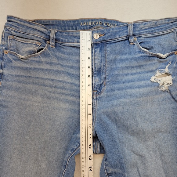 American Eagle Jeans Womens 20 Short Skinny Kick Bootcut High Rise Stretch Denim - Picture 8 of 11